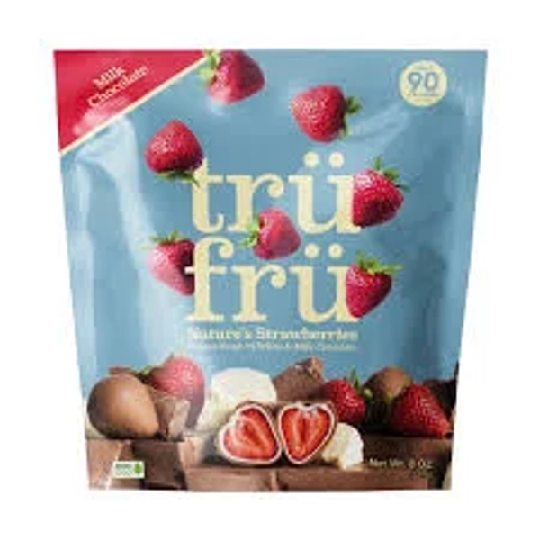 Tru Fru Nature's Strawberries in White & Milk Chocolate