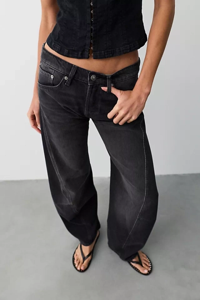 We The Free Fable Low-Rise Twisted Bowed Jeans