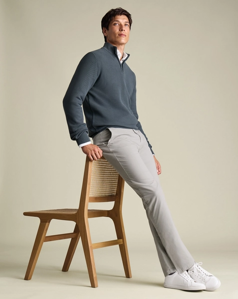 Washed Chinos - Silver Grey