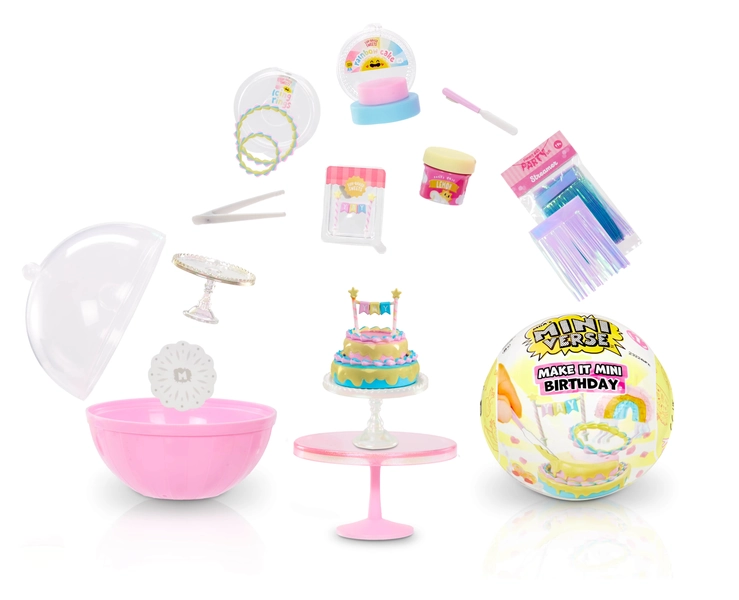 MGA's Miniverse Make It Mini Birthday Walmart Exclusive, Mini Collectibles, Blind Pack, DIY, Crafts, Resin, Novelty, Party Favors, Pinata, 8+ - Walmart.com