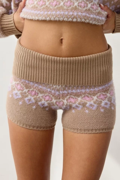 Out From Under Hit The Slopes Fair Isle Knit Lounge Short