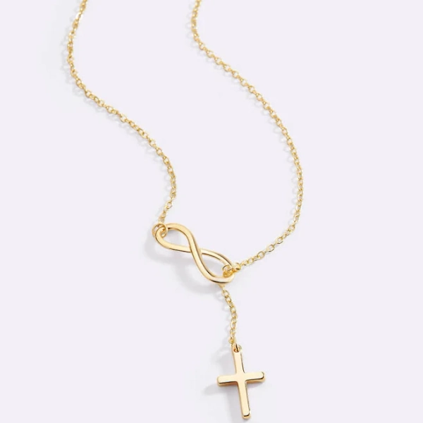 Mint & Lily Women's Infinity Cross Pendant Necklace