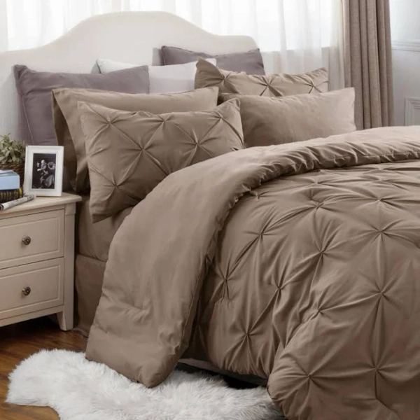 Bedsure Comforter Set Bed in a Bag 7 Pieces