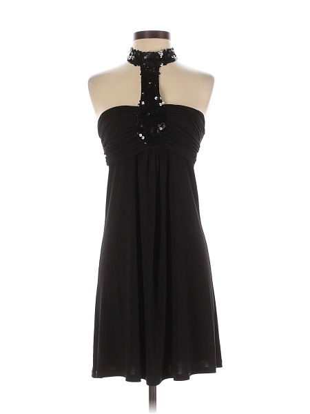 Assorted Brands Solid Black Cocktail Dress Size EU 40 / US 10