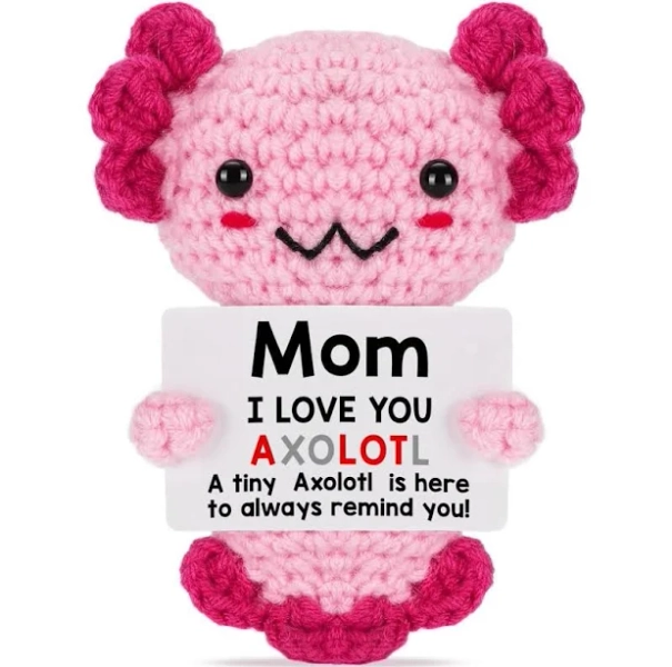Positive Crochet Axolotl
