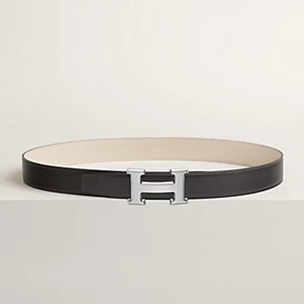 H belt buckle & Reversible leather strap 32 mm