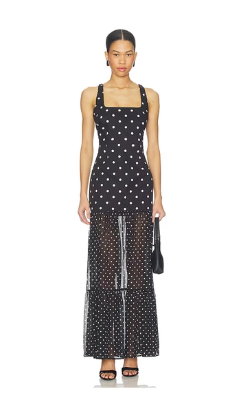 Tillie Sheer Bottom Maxi Dress