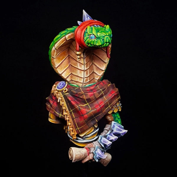 ISHKAAR Small Bust | 64mm Resin Model for Miniature Painters