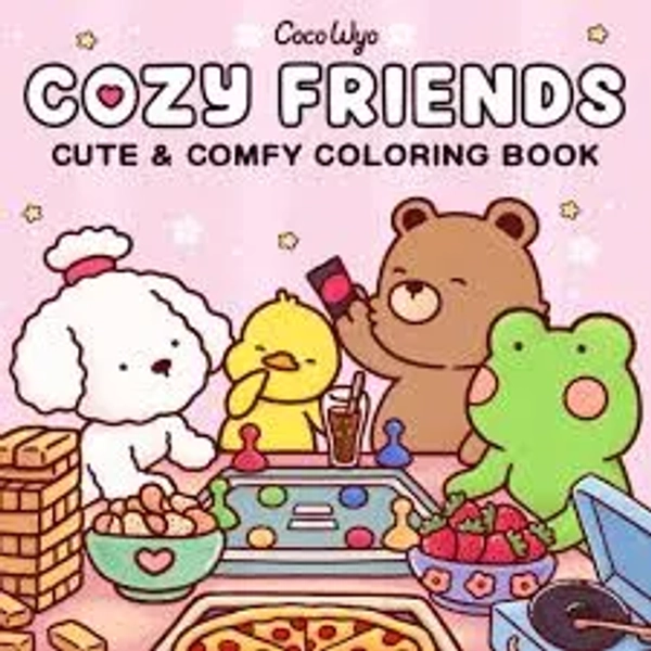 Cozy Friends: Cute & Comfy Coloring Book