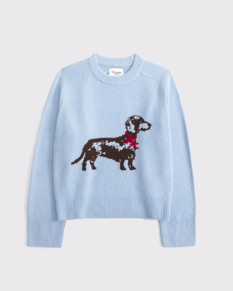 The A&F Madeline Dog Crew Sweater