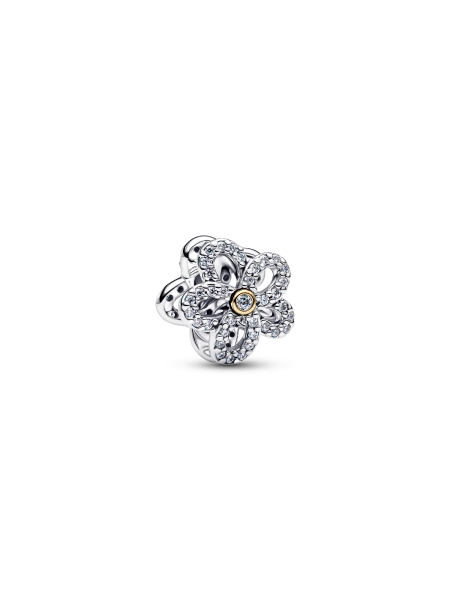 Pavé Flower Openwork Charm