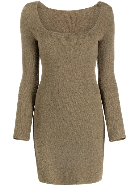 Nanushka robe Leah à encolure carrée | L