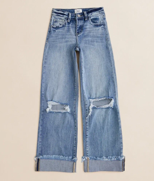 4 Mozee Girls - Mini Billie Wide Leg Stretch Jean