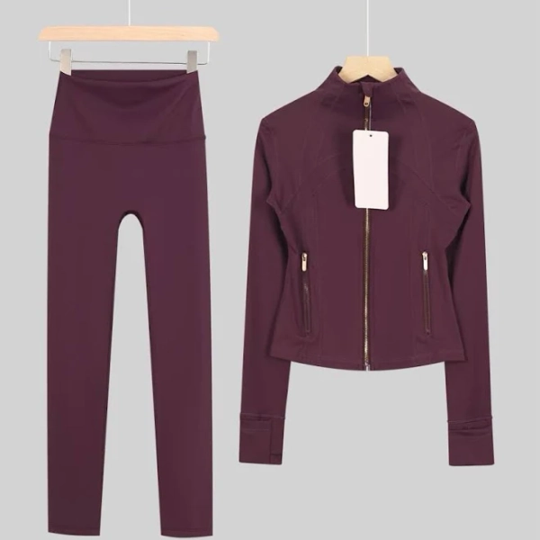 lululemon Defined Cropped Jacket + Leggings Set