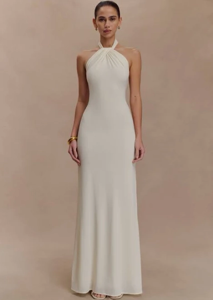 Elyna Slinky Halter Maxi Dress