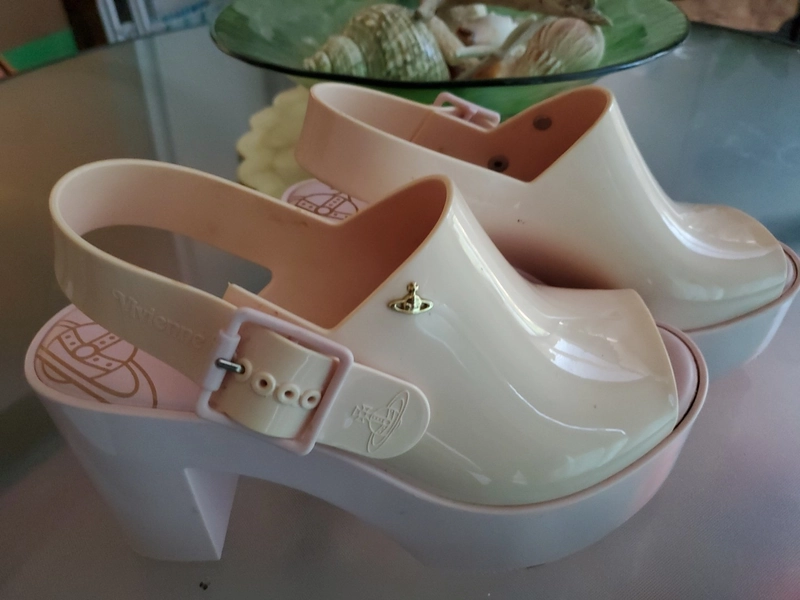 Melissa X Vivienne Westwood Anglomania Wedge Sandal Pink/Neutral 