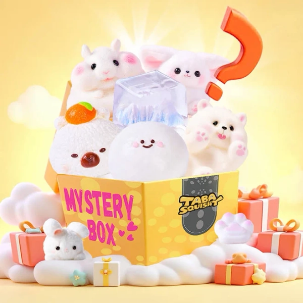 TABASQUISHY White Series Blind Bag Taba Squishy Squeeze Toys
