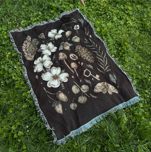 Nature Walks Woven Blanket