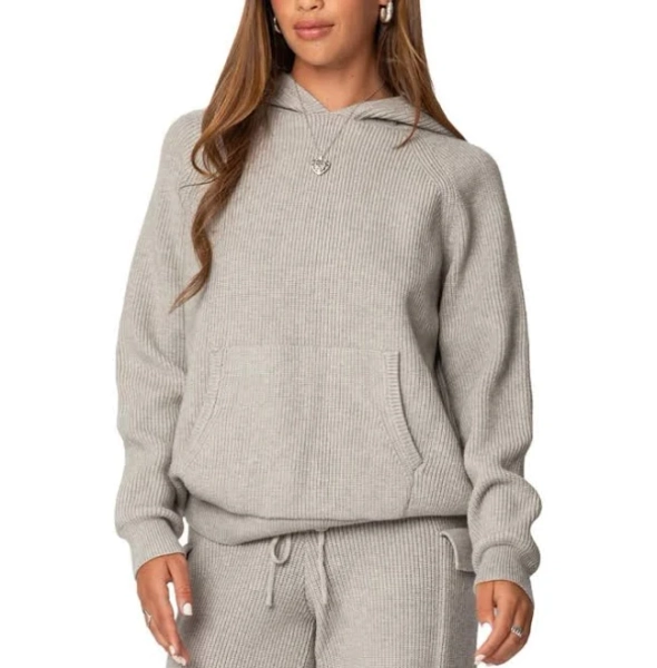 Edikted Women's Wynter Oversized Knit Hoodie
