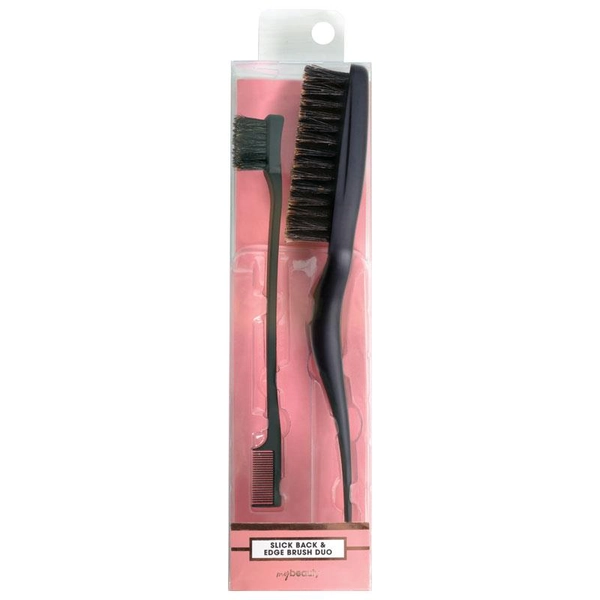 Hair Slick Back & Edge Brush Duo
