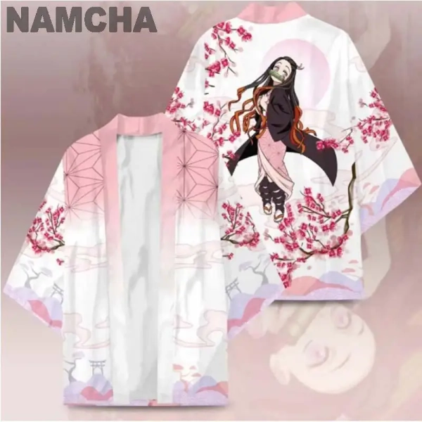 Anime Tanjirou Kimono Cape Cosplay Costume