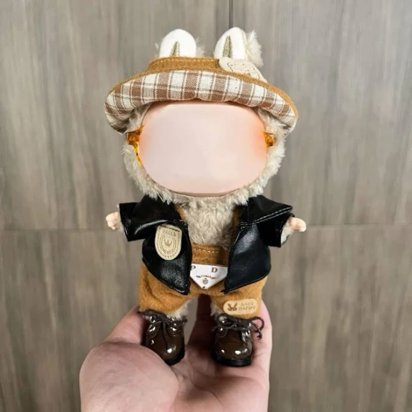 The First and Second Generation Blind Box Labubu Baby Clothes Keychain Labubu Clothes Series Baby Clothes Cute Fisherman Hat Set Is A Perfect Match