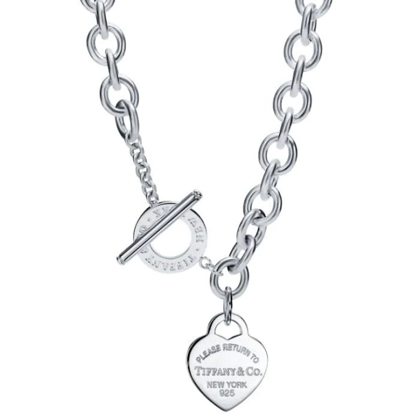 Tiffany Heart Tag Toggle Necklace
