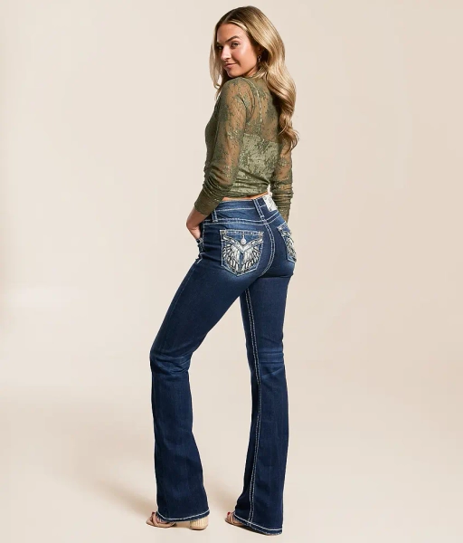 22 D1132 High Rise Boot Stretch Jean