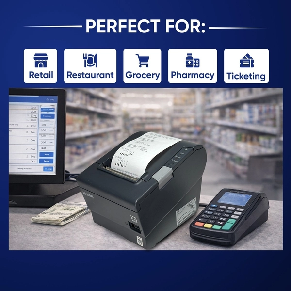READY  TO BUSINESS Epson TM-T88V Compact Thermal Receipt POS Printer EASY SETUP