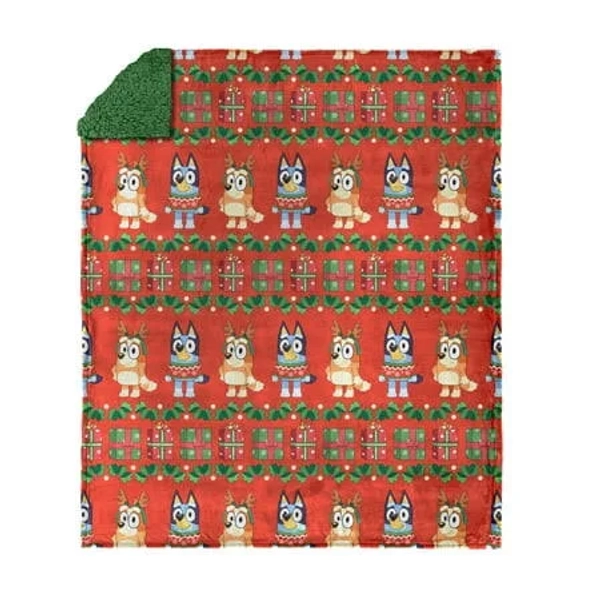 Bluey Holidays Are Nice Silk Touch Throw Blanket
