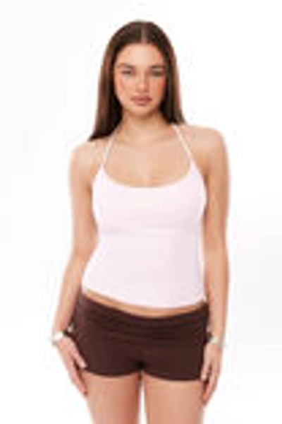 Sleek Dylan Halter Top - Pink