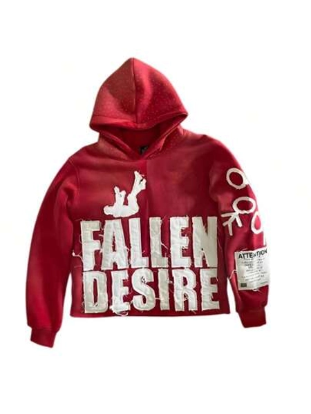 Y2K Hoodie Grunge Jackets Streetwear Unisex FALLEN Letter Hoodie