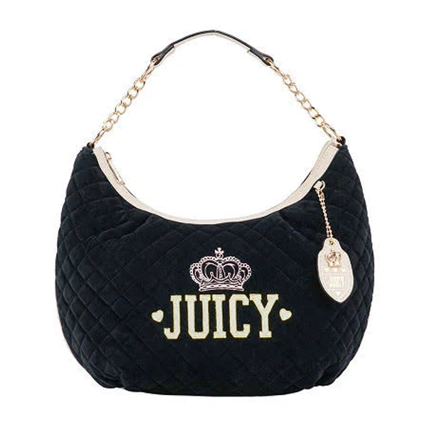 Juicy by Juicy Couture Quilted Velour Hobo Bag