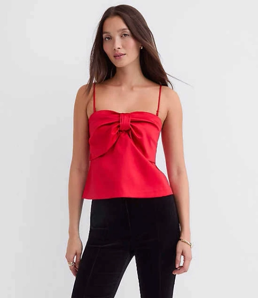 Loft Women's Petite Bow Strappy Bustier Top