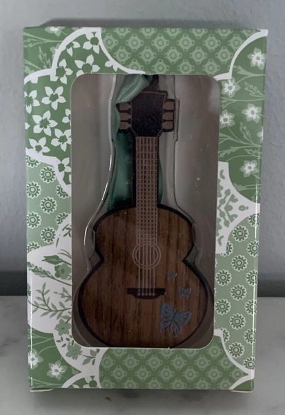 TAYLOR SWIFT Self-Titled Butterfly Guitar Ornament Christmas Debut New ✅
