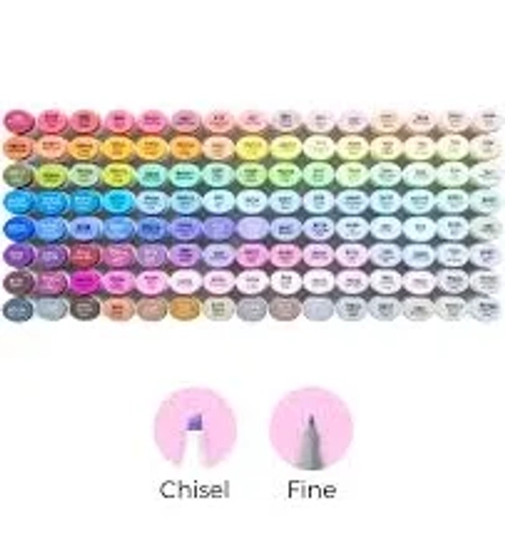 Ohuhu 120 Colors Dual Tips Alcohol Art Markers