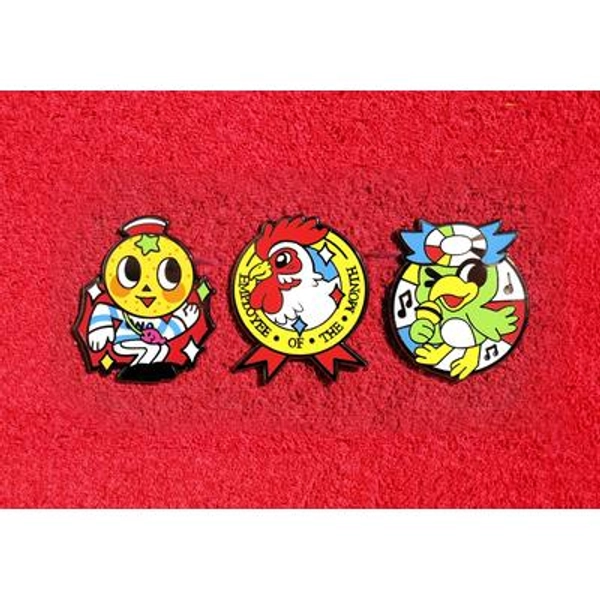 nugget / omelette enamel pin