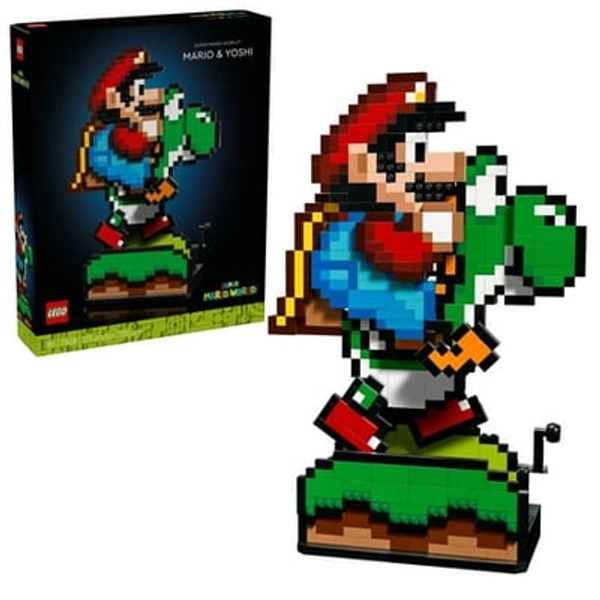 LEGO Systems Inc LEGO Super Mario World: Mario & Yoshi  Nintendo Figure  Collectible Set for Adults  71438