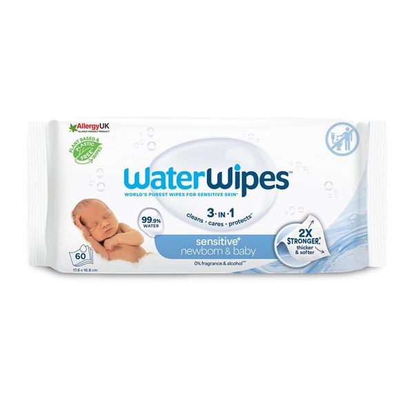 WaterWipes Baby &amp; Newborn Sensitive Wipes 60 Pack