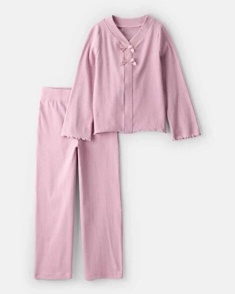 Carter's Girls' 2-Piece Long-Sleeve Tee & Pant Set