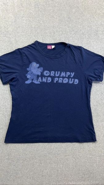 Disney Blue Grumpy and Proud T-Shirt Size Large