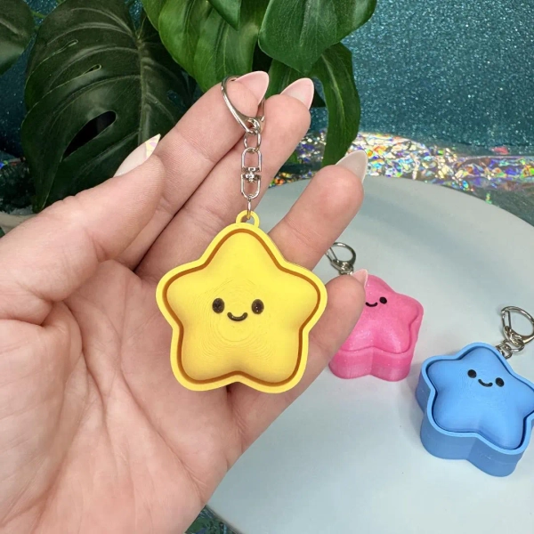 Star Fidget Clicker Keychain – Clicker Toy | Cute Kawaii Constellation Clicker ADHD Fidget - Etsy
