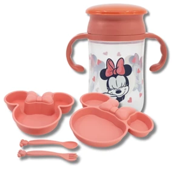 NEED - Minnie Mouse Shaped 5 Piece Dinner Set