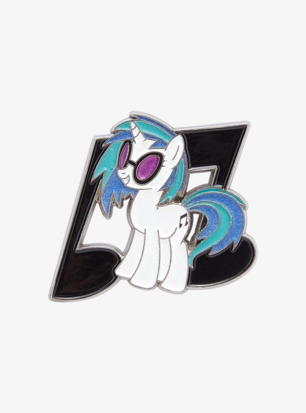 My Little Pony DJ Pon-3 Glow-In-The-Dark Enamel Pin Hot Topic Exclusive