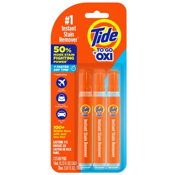 Tide To Go Stain Remover Pen - 3ct/1.01 fl oz