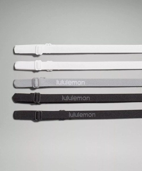Women's Skinny Adjustable Headbands *5 Pack - Black/Black/Rhino Grey/White/White - ONE SIZE