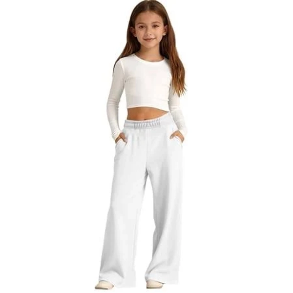 Girls' Baggy Wide Leg Sweatpants with Pockets