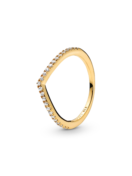 Sparkling Wishbone Ring