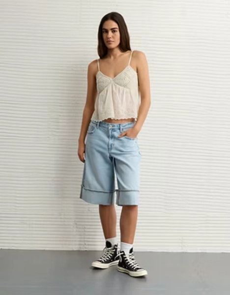 AE Crochet Eyelet Cami
