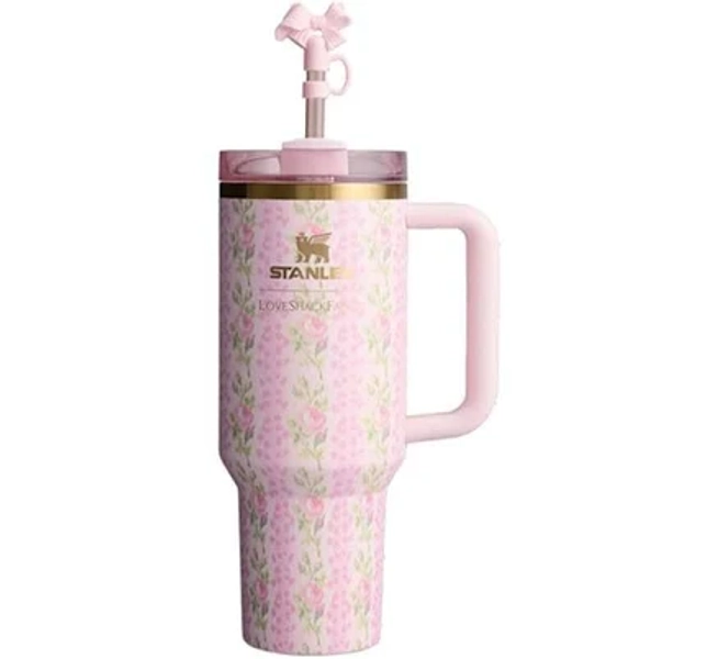 The Stanley X Loveshackfancy Holiday Quencher